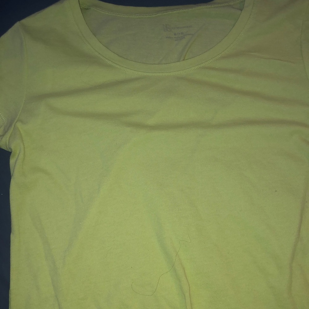 Yellow and purple T-shirts